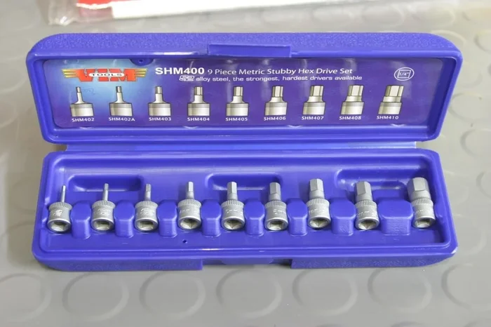 VIM Tools XZNS1014H XZN14H Stubby Tamper Proof Driver with 3/8″ Square Drive