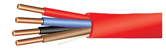 Viral Fire Alarm Cable – FPLR Riser Rated – 12/2 Unshielded – Red Jacket – 1000 ft Reel -1,000 FT