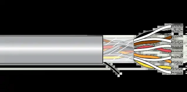 Weekend Sale Alpha EcoCable® Mini Unshielded Multipair Cable – 26 AWG 4 Pair – Slate – 300V – 100 ft -100 FT