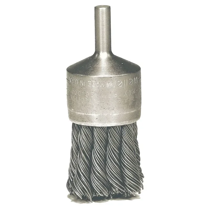 Weiler 10027 1-1/8″ KNOT WIRE END BRUSH, .014″ STEEL FILL
