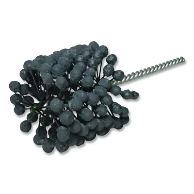 Weiler 34264 CrossFlex Bore Brush, Abrasive Globules, 3-1/4 in Dia, 18.55 in L, 0.283 in Stem Dia, 240 Grit