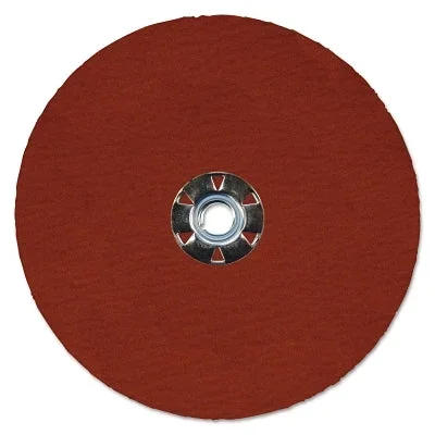 Weiler 69898 Tiger Ceramic Resin Fiber Disc, 7 in dia, 5/8 in-11 UNC Arbor, 80 Grit