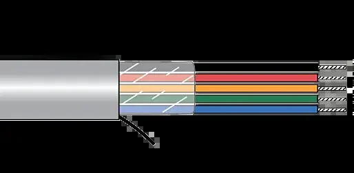 While Supplies Last Alpha EcoCable® Unshielded Multiconductor Cable – 14 AWG 2 Conductor – Slate – 600V – 100 ft -100 FT