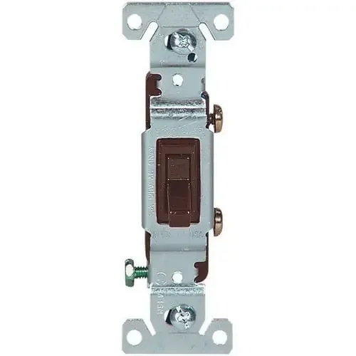Wholesale Cooper Wiring Device 1301-7B 1-Pole 120-Volt AC Residential/Standard Grade AC Toggle Quiet Switch Brown