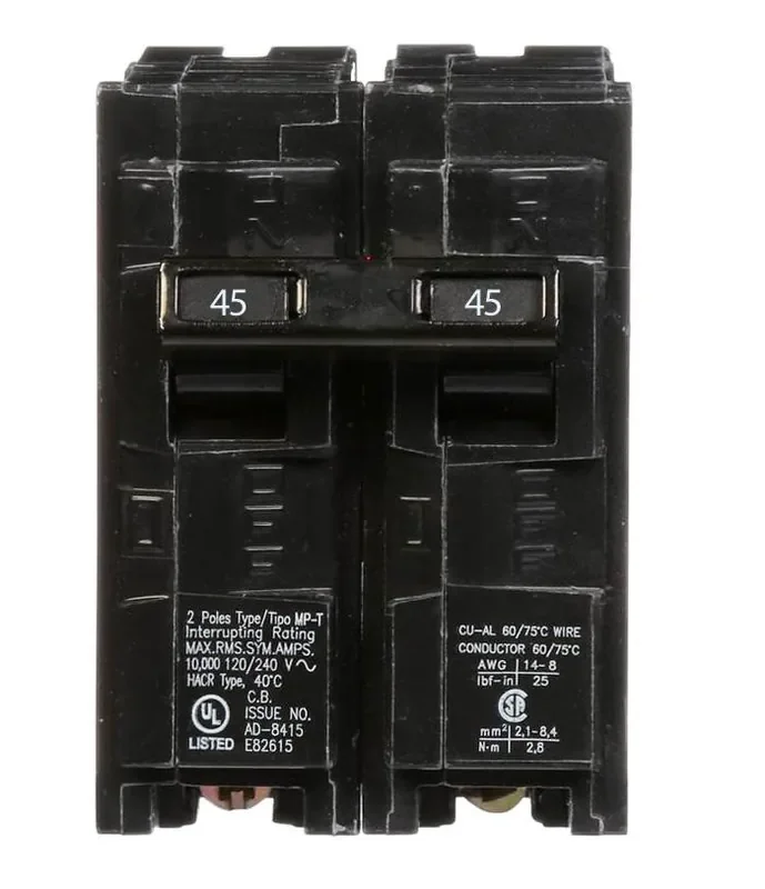Wholesale Q245 – Siemens – 45 Amp Circuit Breaker – Plug-In – 45 Amp – 2 Pole – 240 Volt