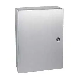 Wiegmann N412363612SSC NEMA 4X Smooth Grained Stainless Steel Wallmount One Door Hinge Enclosure 36-Inch x 12-Inch x 36-Inch N412 – SSC Ultimate Se Bargain