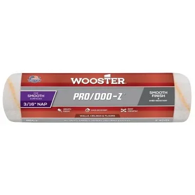 Wooster 0RR7410090 Pro/Doo-Z Roller Covers, Bulk, 9 in, 3/16 in Nap Length