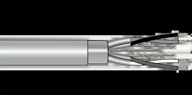 Worldwide Shipping Alpha EcoCable® Mini Foil Shield Multipair Cable – 22 AWG 2 Pair – Slate – 300V – 100 ft -100 FT